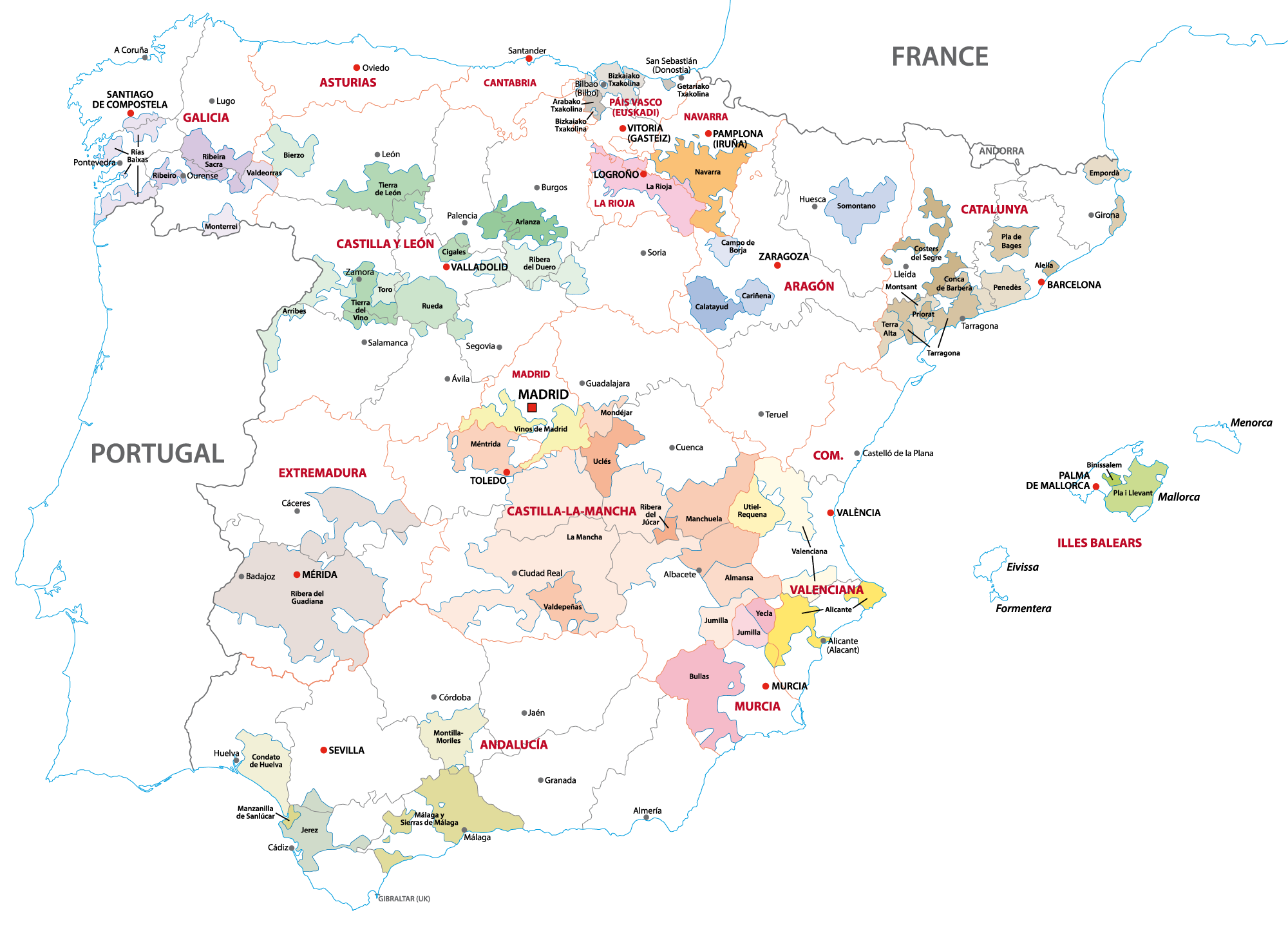 Marc's Vinothek | Weinregionen Spanien